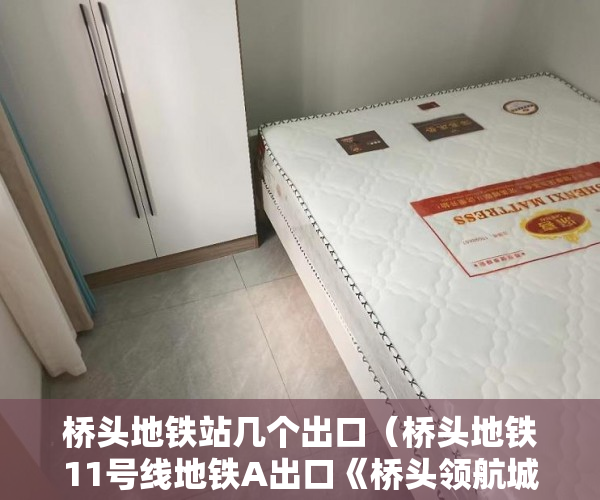 桥头地铁站几个出口（桥头地铁11号线地铁A出口《桥头领航城》 ）小产权开发多久完工，