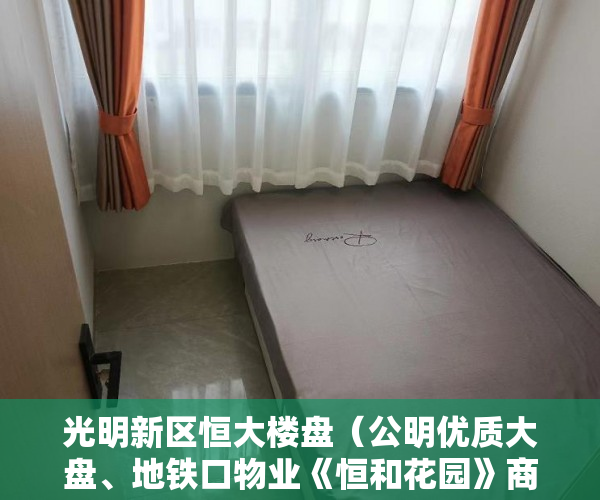 光明新区恒大楼盘（公明优质大盘、地铁口物业《恒和花园》商品房的户型设计 ）小产权怎么更名，