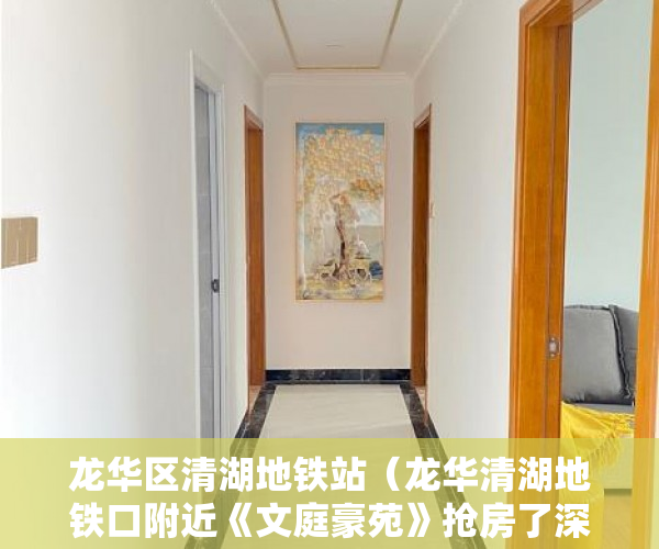龙华区清湖地铁站（龙华清湖地铁口附近《文庭豪苑》抢房了深圳4号港铁线 ）小产权房下证需要多久，
