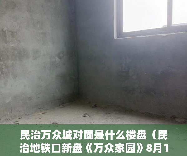 民治万众城对面是什么楼盘（民治地铁口新盘《万众家园》8月11日本周六盛大开盘 ）大产权取得了多久领取小产权，