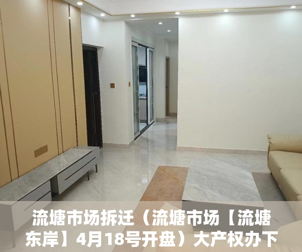 流塘市场拆迁（流塘市场【流塘东岸】4月18号开盘）大产权办下来后多久可以办小产权，