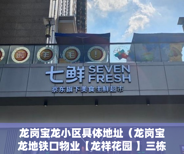 龙岗宝龙小区具体地址（龙岗宝龙地铁口物业【龙祥花园 】三栋800套盛大开盘！ ）二手房7楼小产权怎么处理，