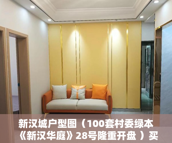 新汉城户型图（100套村委绿本《新汉华庭》28号隆重开盘 ）买小产权房多久能交房，
