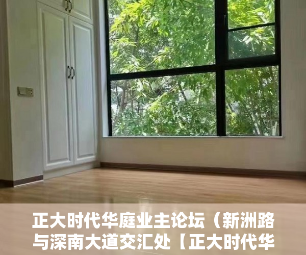 正大时代华庭业主论坛（新洲路与深南大道交汇处【正大时代华庭】 ）东莞小产权房屋怎么办，