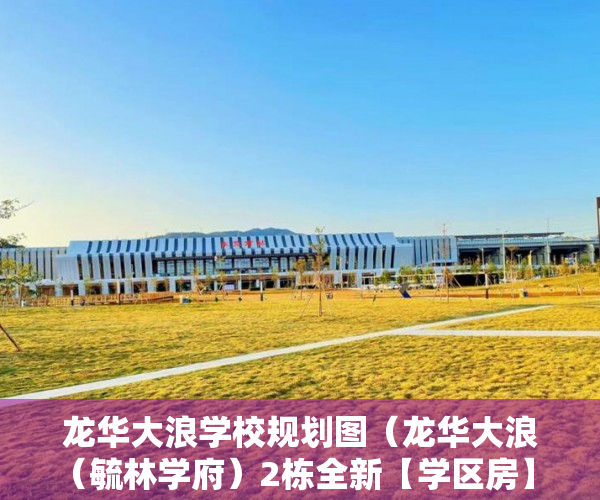 龙华大浪学校规划图（龙华大浪（毓林学府）2栋全新【学区房】 ）小产权房子装修多久，