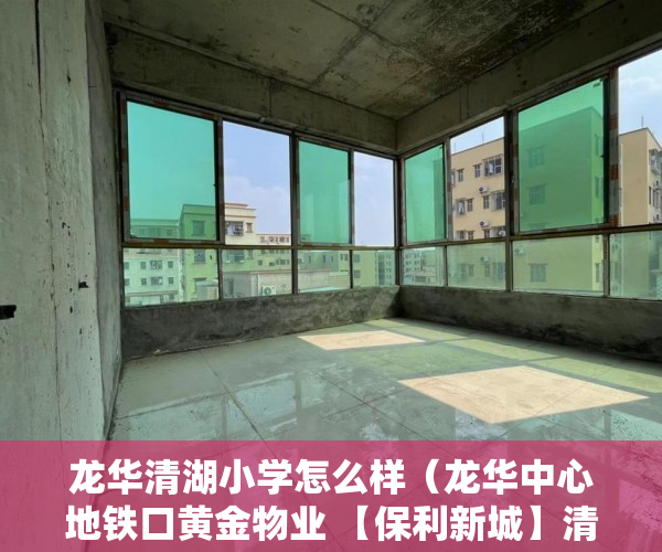 龙华清湖小学怎么样（龙华中心地铁口黄金物业 【保利新城】清湖小学 学区房！ ）小产权房年限是多久，