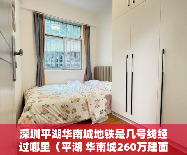 深圳平湖华南城地铁是几号线经过哪里（平湖 华南城260万建面综合性大盘 深圳地铁10号线设华南 ）怎么处理小产权房，