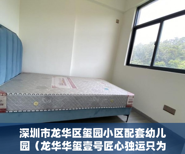 深圳市龙华区玺园小区配套幼儿园（龙华华玺壹号匠心独运只为遇见 3月19日盛大开盘 不极致 ）楼盘大产权下来小产权还要多久，