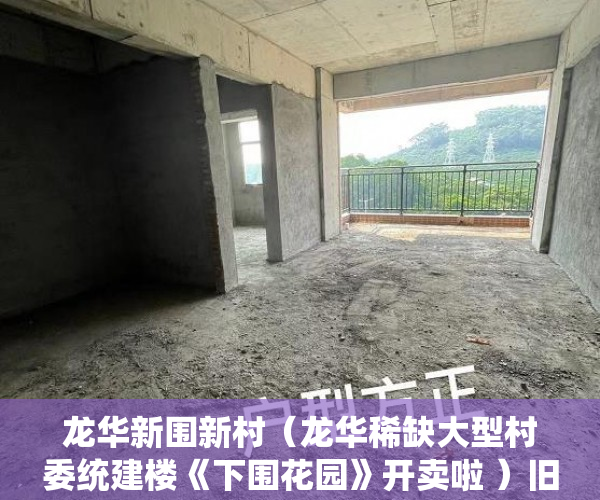龙华新围新村（龙华稀缺大型村委统建楼《下围花园》开卖啦 ）旧村改造的小产权房怎么办，
