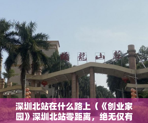 深圳北站在什么路上（《创业家园》深圳北站零距离，绝无仅有的地段，北站 ）小产权房多久可以合法，