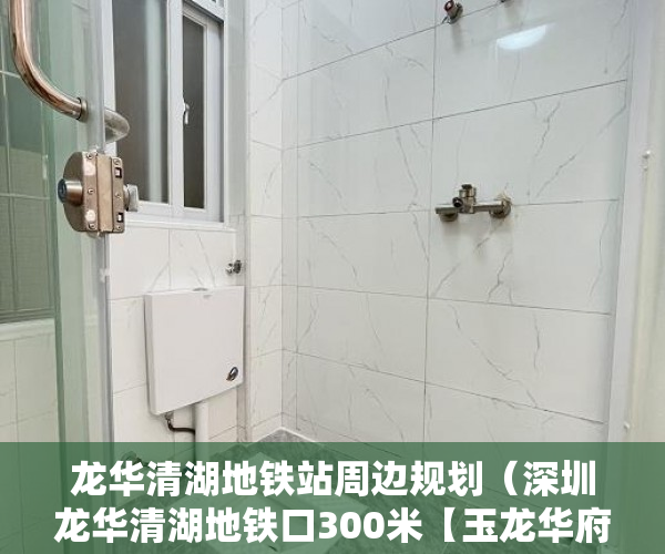 龙华清湖地铁站周边规划（深圳龙华清湖地铁口300米【玉龙华府】龙华汽车站100米 ）大产证出来多久可以拿到小产权，