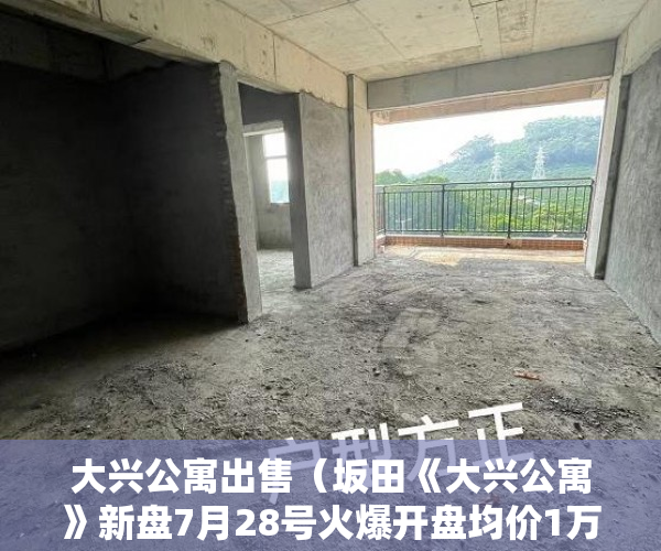 大兴公寓出售（坂田《大兴公寓》新盘7月28号火爆开盘均价1万多点 ）小产权房的产权年限多久，