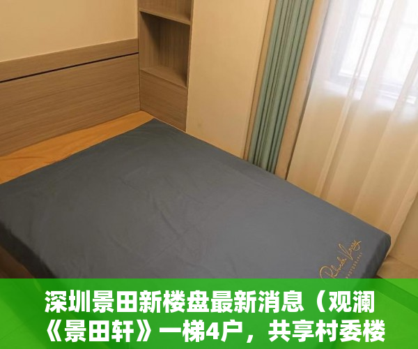 深圳景田新楼盘最新消息（观澜《景田轩》一梯4户，共享村委楼）买小产权房后多久可以交房，