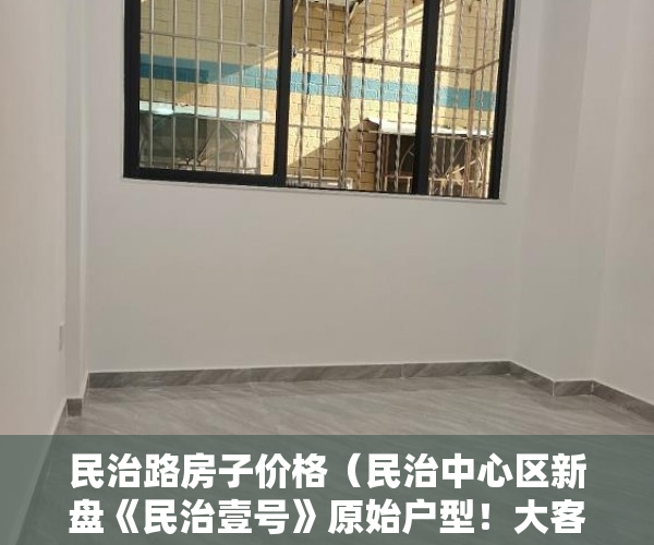 民治路房子价格（民治中心区新盘《民治壹号》原始户型！大客厅、大阳台 ）农村小产权房怎么解决，