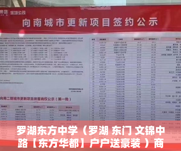 罗湖东方中学（罗湖 东门 文锦中路【东方华都】户户送豪装 ）商品房小产权房子可以住多久，