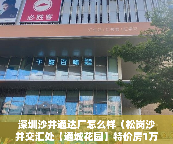 深圳沙井通达厂怎么样（松岗沙井交汇处【通城花园】特价房1万1，一次性付款 ）深圳小产权违建怎么办，