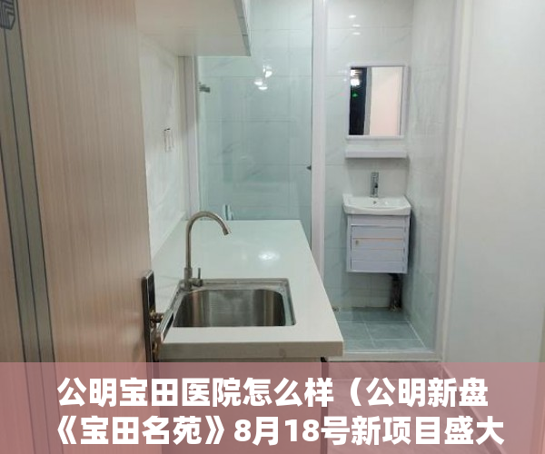 公明宝田医院怎么样（公明新盘《宝田名苑》8月18号新项目盛大开盘 ）小产权房买卖合同有效期多久，