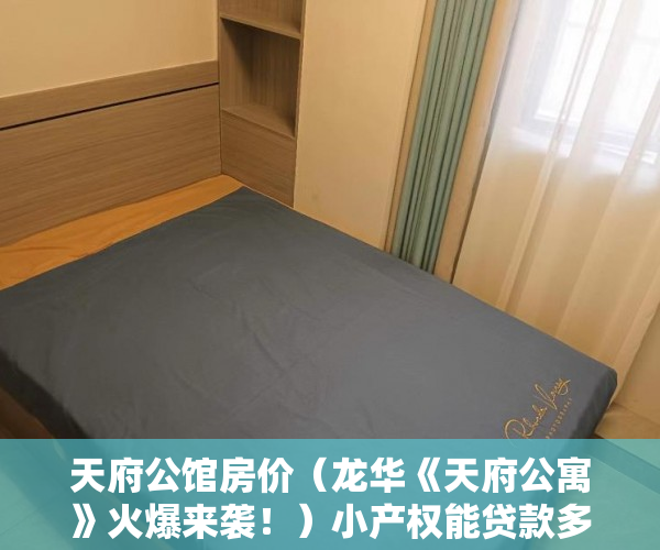 天府公馆房价（龙华《天府公寓》火爆来袭！）小产权能贷款多久，