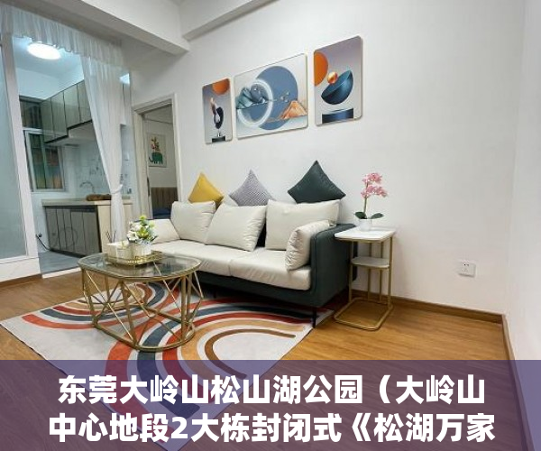 东莞大岭山松山湖公园（大岭山中心地段2大栋封闭式《松湖万家》送精装修、空调 ）小产权房子怎么过户，
