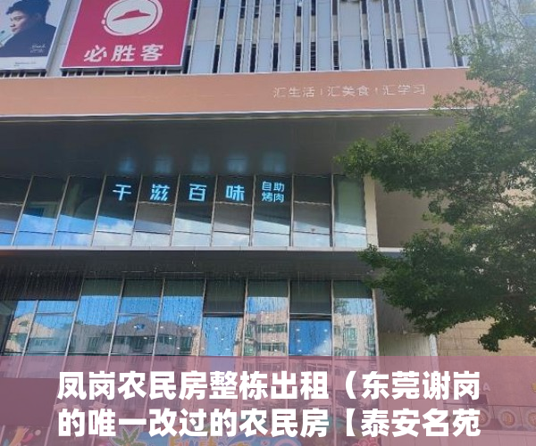凤岗农民房整栋出租（东莞谢岗的唯一改过的农民房【泰安名苑】低价出售 ）深圳小产权落户申请审批需要多久，