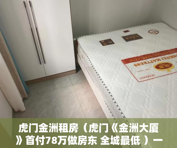 虎门金洲租房（虎门《金洲大厦》首付78万做房东 全城最低 ）一般小产权房交房多久可以卖，