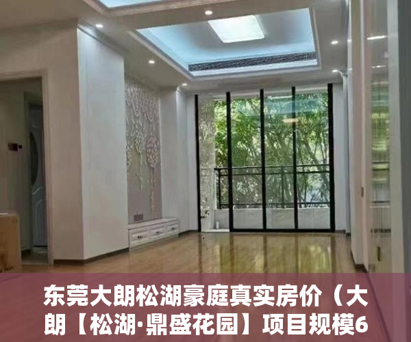 东莞大朗松湖豪庭真实房价（大朗【松湖·鼎盛花园】项目规模6栋750户 目前3000一平 ）小产权房子多久会拆，