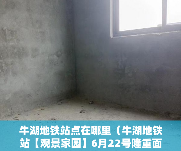 牛湖地铁站点在哪里（牛湖地铁站【观景家园】6月22号隆重面世 ）大产权证办好多久可以办小产权证，