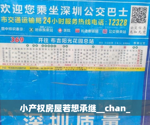 小产权房屋若想承继__chan_