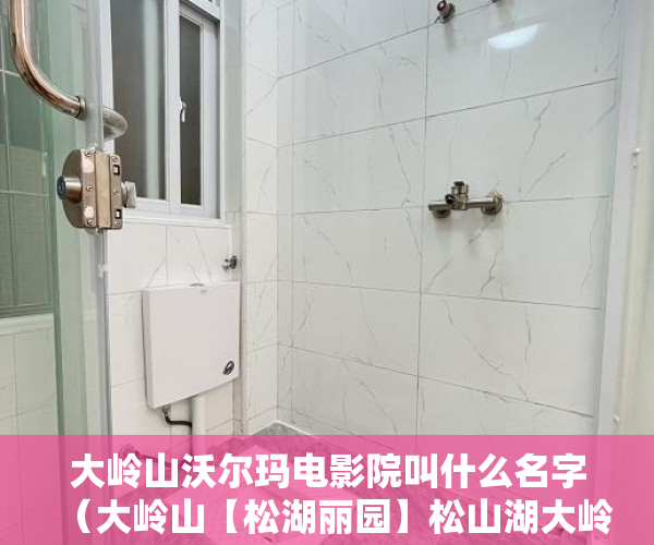 大岭山沃尔玛电影院叫什么名字（大岭山【松湖丽园】松山湖大岭山地铁口 沃尔玛旁带停车 ）在建小产权房多久没开工，