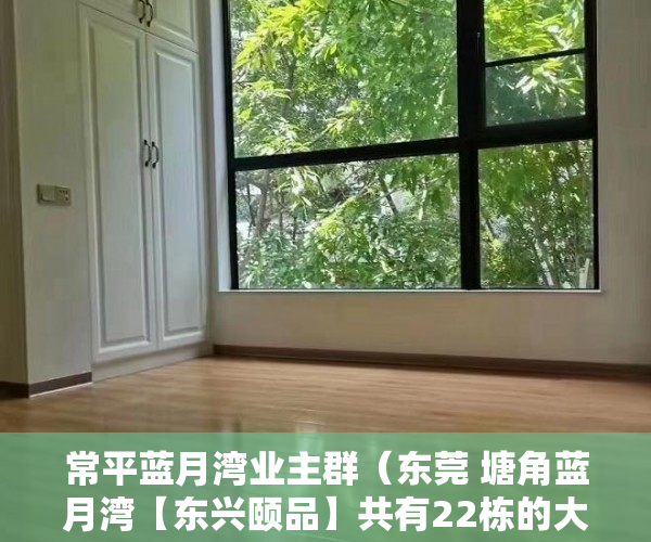 常平蓝月湾业主群（东莞 塘角蓝月湾【东兴颐品】共有22栋的大项目 ）小产权房屋公证后管多久，